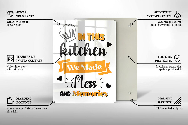 Skärbräda i glas I det här köket skapade vi oreda och minnen