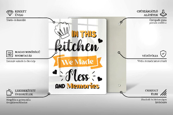 Skärbräda i glas I det här köket skapade vi oreda och minnen