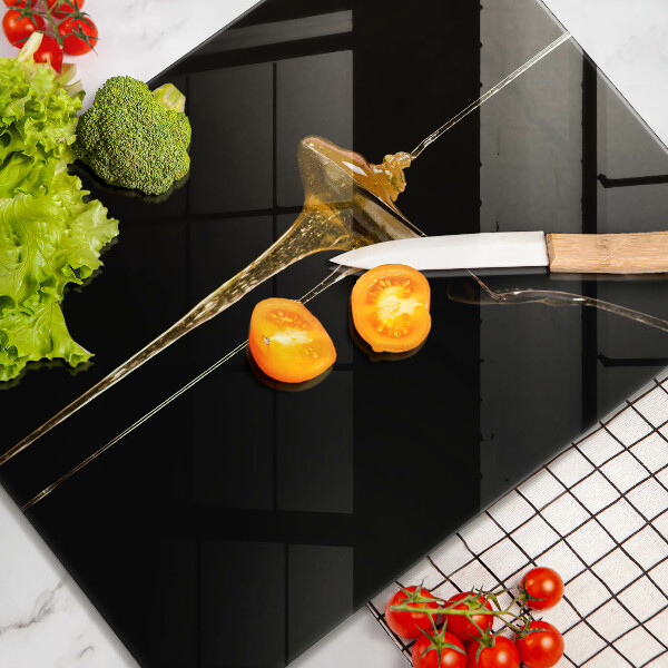 Skärbräda i glas En tesked honung