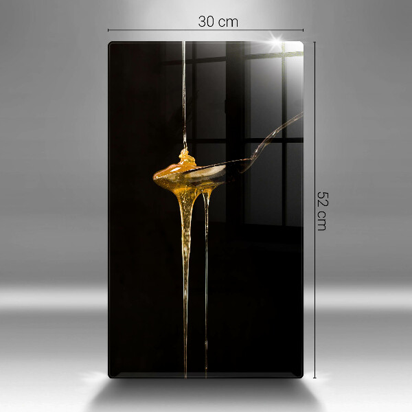 Skärbräda i glas En tesked honung