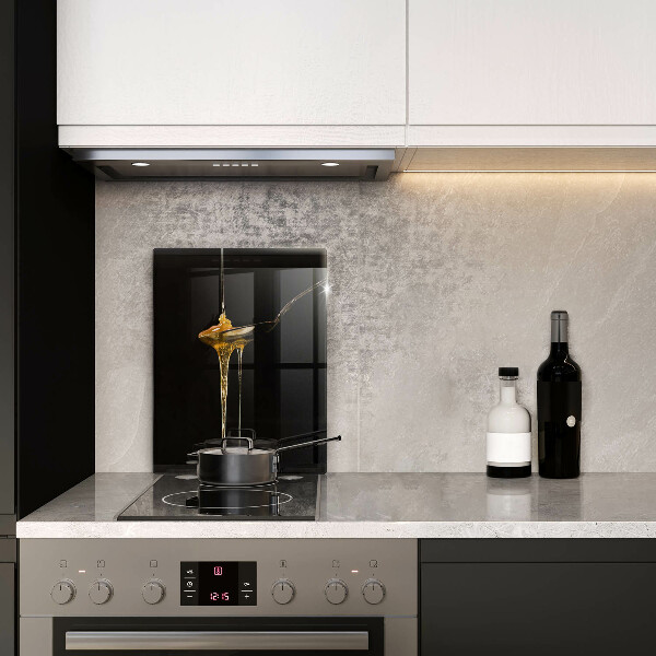 Skärbräda i glas En tesked honung