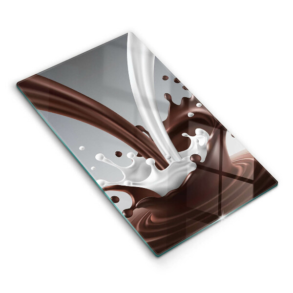 Skärbräda i glas Mjölk och choklad