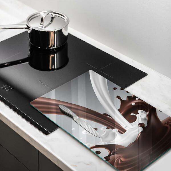 Skärbräda i glas Mjölk och choklad