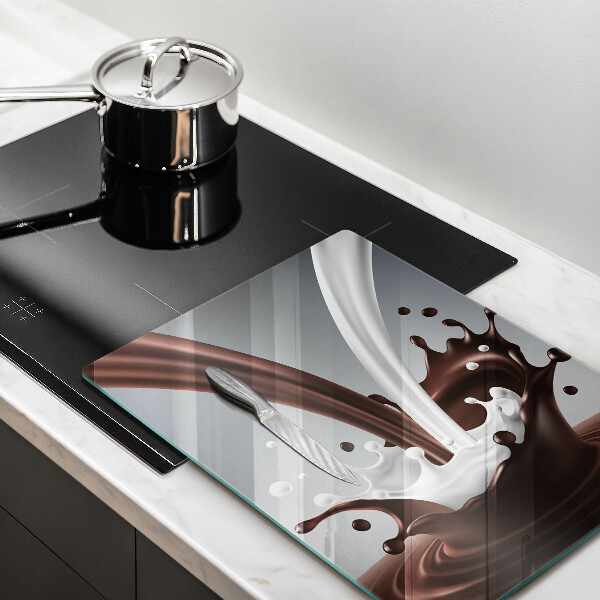 Skärbräda i glas Mjölk och choklad