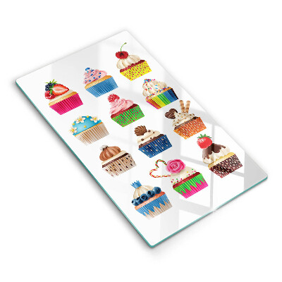 Skärbräda i glas Cupcake illustration