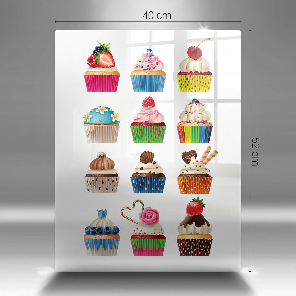 Skärbräda i glas Cupcake illustration