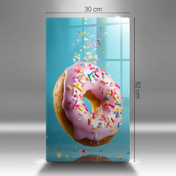 Skärbräda i glas Donut
