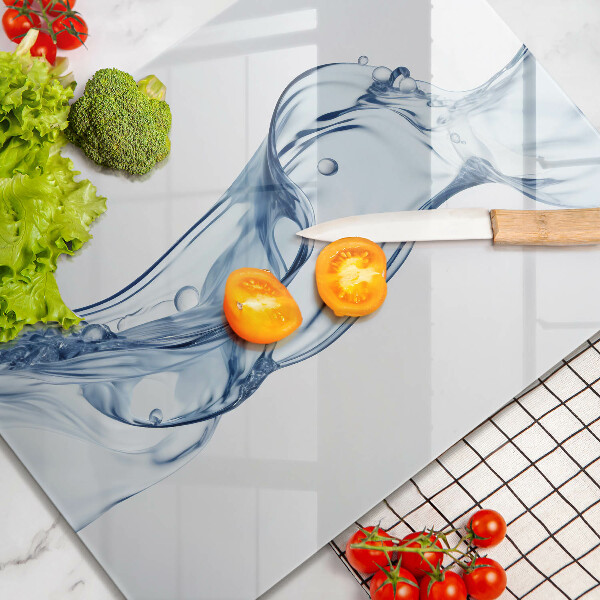 Skärbräda i glas Rent vatten