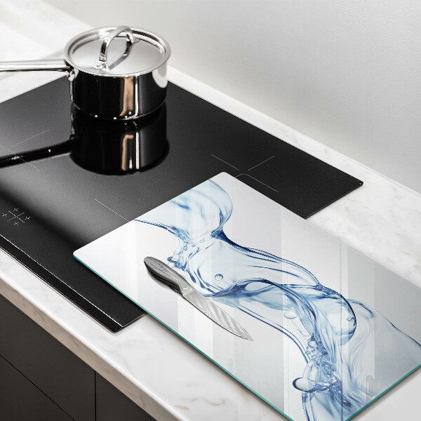 Skärbräda i glas Rent vatten