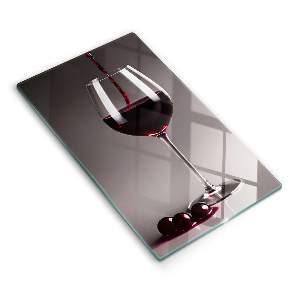 Skärbräda i glas Glas och vindruvor