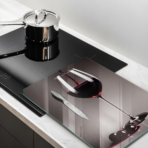 Skärbräda i glas Glas och vindruvor