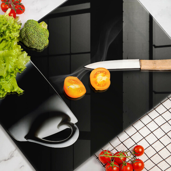 Skärbräda i glas En kopp te