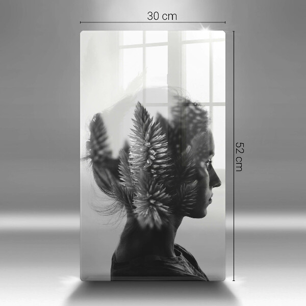 Skärbräda i glas Kvinnan och skogen