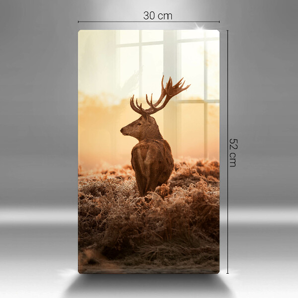 Skärbräda i glas Rådjur i fält