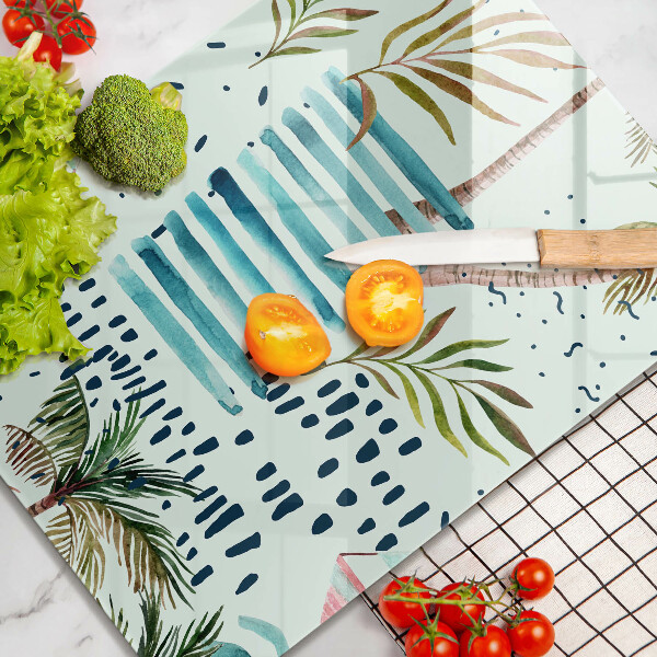 Skärbräda i glas Semesterillustrationer