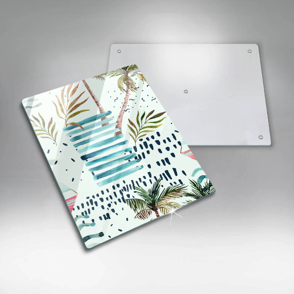 Skärbräda i glas Semesterillustrationer