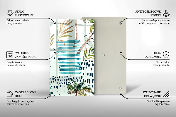 Skärbräda i glas Semesterillustrationer