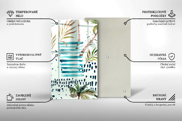 Skärbräda i glas Semesterillustrationer
