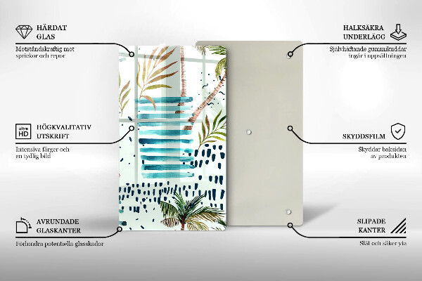 Skärbräda i glas Semesterillustrationer