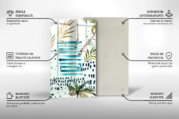 Skärbräda i glas Semesterillustrationer