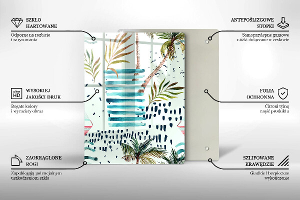 Skärbräda i glas Semesterillustrationer