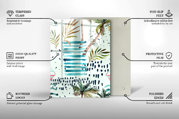 Skärbräda i glas Semesterillustrationer