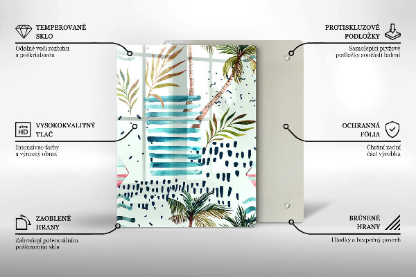 Skärbräda i glas Semesterillustrationer