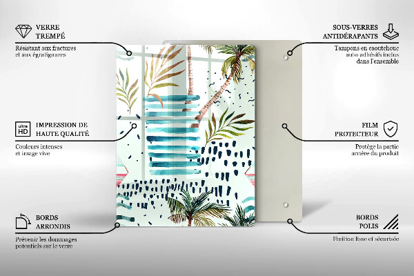 Skärbräda i glas Semesterillustrationer