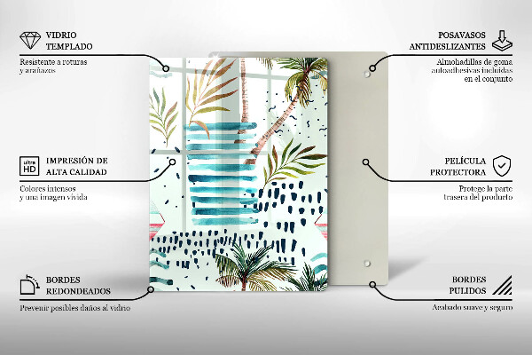 Skärbräda i glas Semesterillustrationer