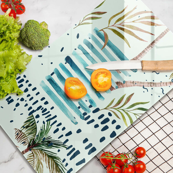 Skärbräda i glas Semesterillustrationer