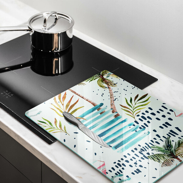 Skärbräda i glas Semesterillustrationer