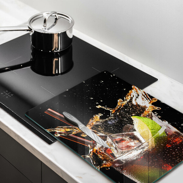 Skärbräda i glas Drick med is