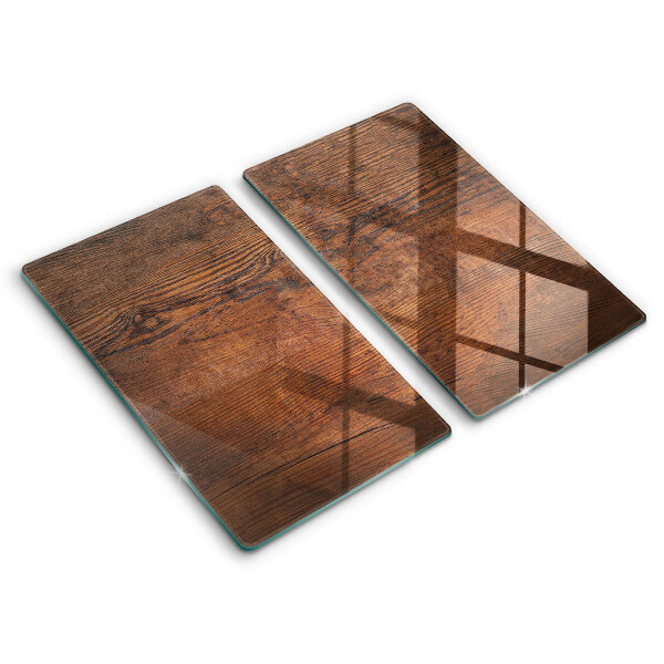 Skärbräda glas Mörk träskiva