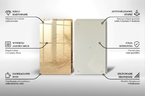 Skärbräda glas Strandsandsemester