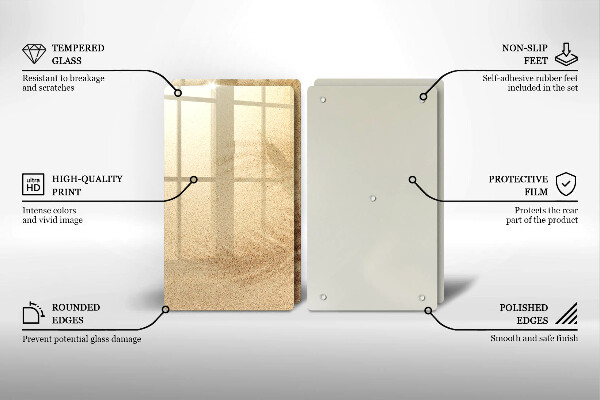 Skärbräda glas Strandsandsemester