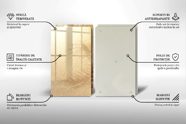 Skärbräda glas Strandsandsemester