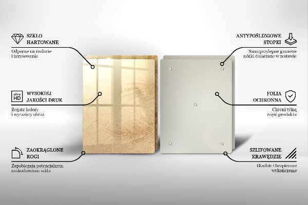 Skärbräda glas Strandsandsemester