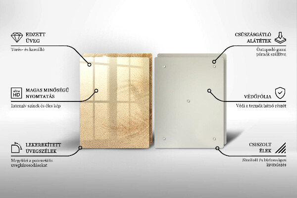 Skärbräda glas Strandsandsemester