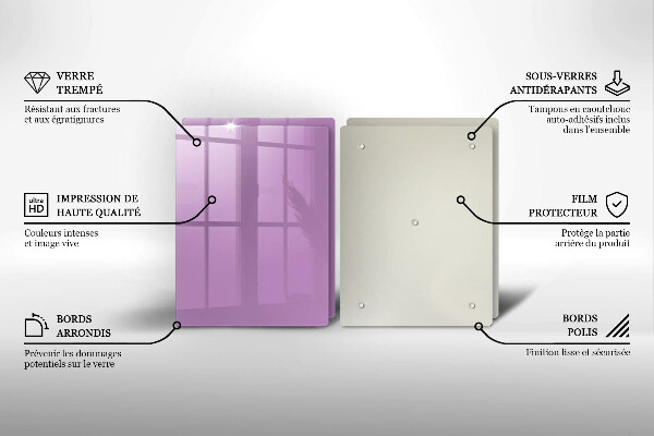 Skärbräda glas Violett