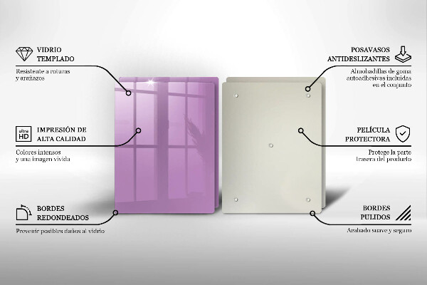 Skärbräda glas Violett