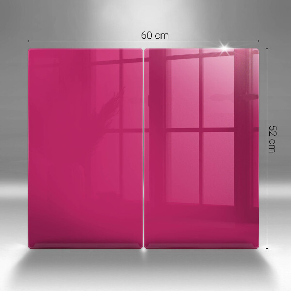 Skärbräda glas Färg rosa