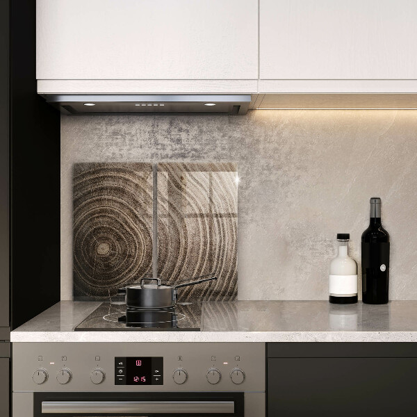 Skärbräda glas Träd ringar trä