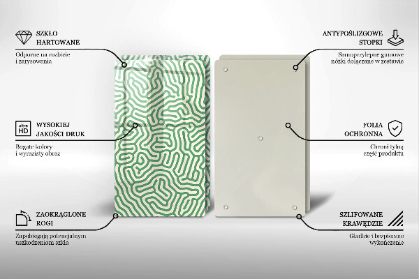 Skärbräda glas Abstraktionslinjer