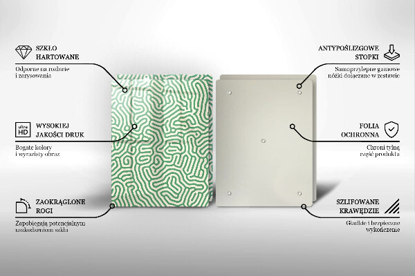 Skärbräda glas Abstraktionslinjer