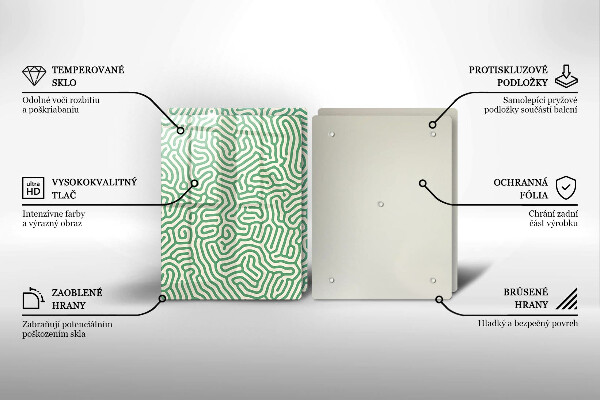 Skärbräda glas Abstraktionslinjer