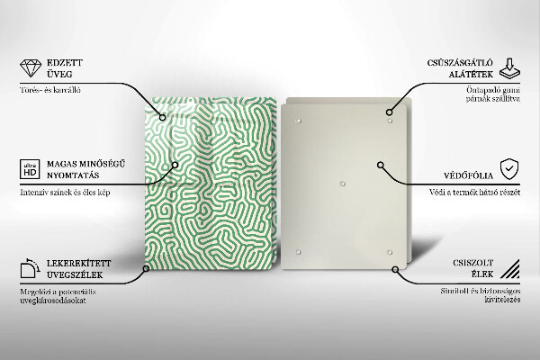 Skärbräda glas Abstraktionslinjer