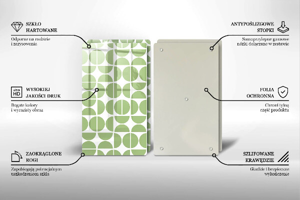 Skärbräda glas Boho formar mönster