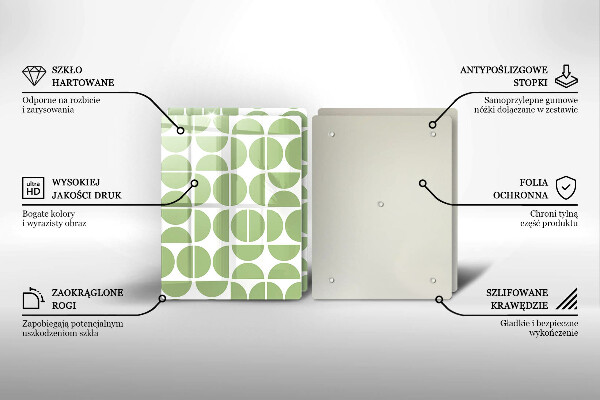 Skärbräda glas Boho formar mönster