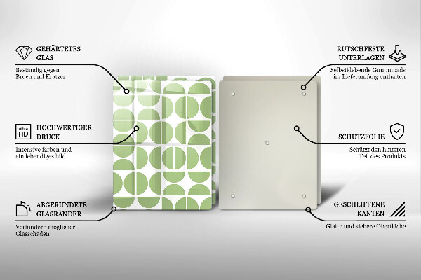 Skärbräda glas Boho formar mönster