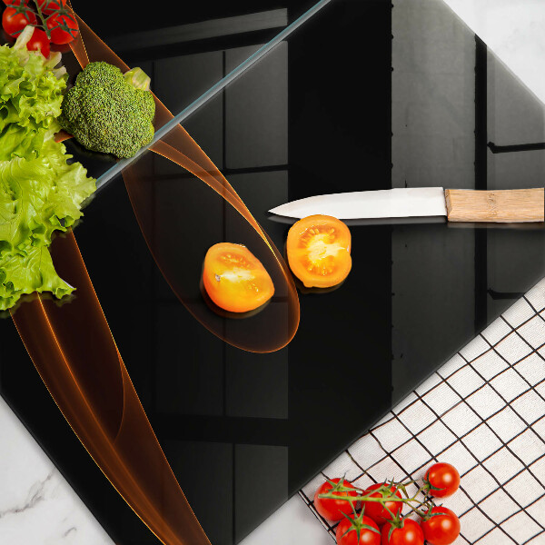 Skärbräda glas Abstrakta linjer